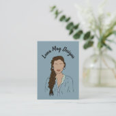 Modern Boss Woman Juwelier Display Business Card Visitenkarte (Stehend Vorderseite)