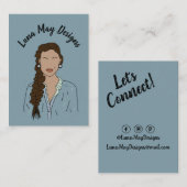 Modern Boss Woman Juwelier Display Business Card Visitenkarte (Vorne/Hinten)