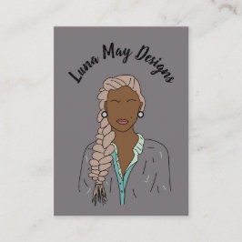 Modern Boss Woman Juwelier Display Business Card Visitenkarte