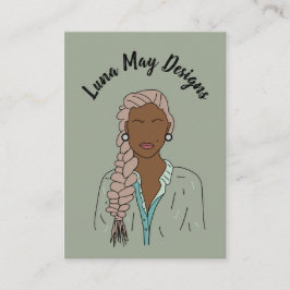 Modern Boss Woman Juwelier Display Business Card Visitenkarte