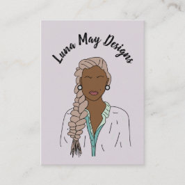 Modern Boss Woman Juwelier Display Business Card Visitenkarte