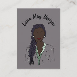 Modern Boss Woman Juwelier Display Business Card Visitenkarte