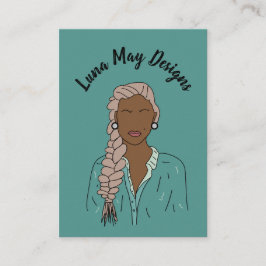 Modern Boss Woman Juwelier Display Business Card Visitenkarte