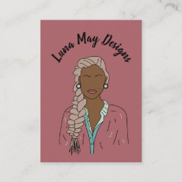 Modern Boss Woman Juwelier Display Business Card Visitenkarte