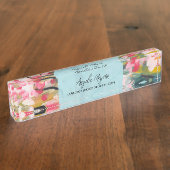 Modern Botanical Abstract Tree Personalized Namensplakette (Seite)