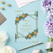 Modern Botanical Acrylic Wedding Invitation Acryleinladungen (In Situ (Hochzeit))