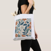 Modern Botanical Blooms – Terracotta & Blue Tasche (Von Nahem)