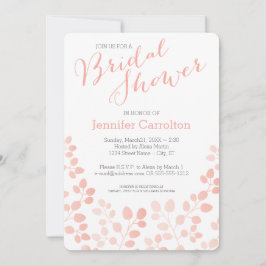 Modern Botanical Bridal Dusche Einladung