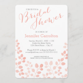 Modern Botanical Bridal Dusche Einladung