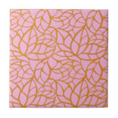 Modern Botanical Decorative Tile | Ceramic Tile Fliese (Vorderseite)