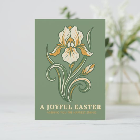 Modern Botanical Easter Blessings (Stehend Vorderseite)