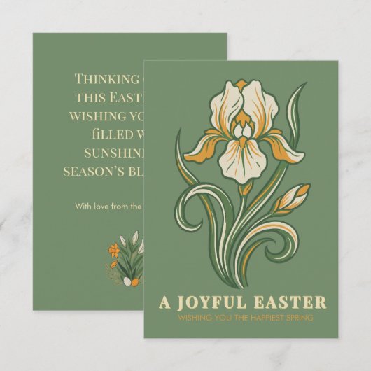 Modern Botanical Easter Blessings (Vorne/Hinten)