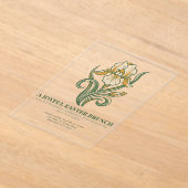 Modern Botanical Easter Blessings Acryleinladungen (Ablage )