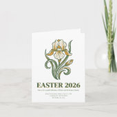 Modern Botanical Easter Blessings Einladung (Vorderseite)