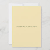 Modern Botanical Easter Blessings Einladung (Rückseite)