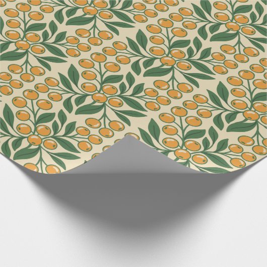 Modern Botanical Easter Blessings Geschenkpapier (Ecke)