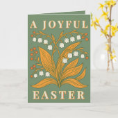 Modern Botanical Easter Blessings Karte (Gelbe Blume)