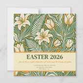 Modern Botanical Easter Blessings Magneteinladung (Vorderseite)