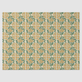 Modern Botanical Easter Blessings Seidenpapier