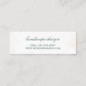 Modern Botanical Eucalyptus Greenery Elegant Mini Visitenkarte (Rückseite)