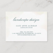 Modern Botanical Eucalyptus Greenery Elegant Visitenkarte (Rückseite)