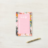 Modern Botanical Floral Abstract Art To Do List Post-it Klebezettel (Auf Schreibtisch)