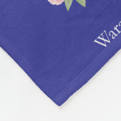 Modern Botanical Floral Fleecedecke (Ecke)