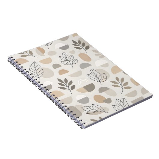 Modern Botanical Geometry Notizblock (Rechte Seite)
