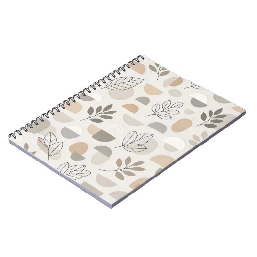 Modern Botanical Geometry Notizblock (Linke Seite)