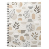 Modern Botanical Geometry Notizblock (Vorderseite)