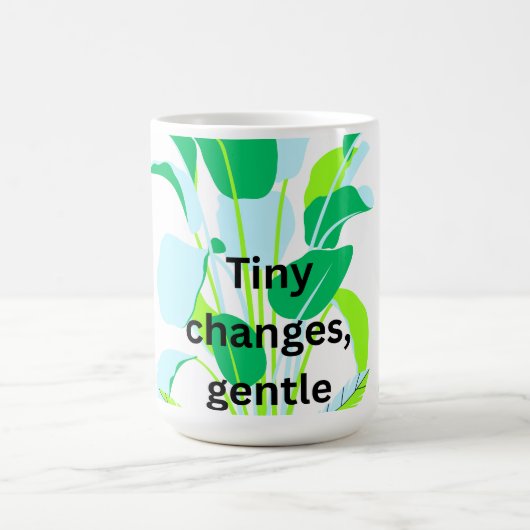 Modern Botanical Leaf  Kaffeetasse (Mittel)