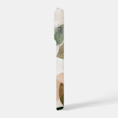 Modern Botanical Leaf Phone Case – Earth Tone  iPhone Hülle (Linke Seite)