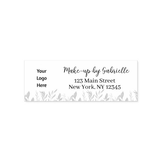 Modern Botanical Logo Script Permastempel (Design)