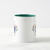 Modern Botanical Photo Christmas Tasse (Zentrum)