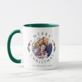 Modern Botanical Photo Christmas Tasse (Links)