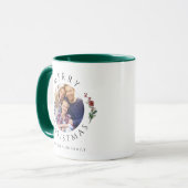 Modern Botanical Photo Christmas Tasse (Vorderseite Links)