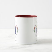 Modern Botanical Photo Christmas Tasse (Zentrum)