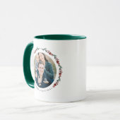 Modern Botanical Photo Christmas Tasse (Vorderseite Links)