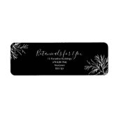 Modern Botanical Script Return Address Label (Vorne)