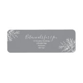 Modern Botanical Script Return Address Label (Vorne)