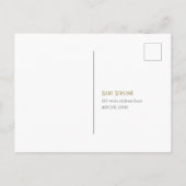 Modern, botanisch, grün, wasserfarben, Baby Boy Einladungspostkarte (Rückseite)