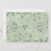 Modern Botanische Eukalyptus Grüne am 1. Geburtsta Dankeskarte (Rückseite)