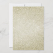 Modern Botanische Eukalyptus Grüne Goldhochzeit Einladung (Rückseite)