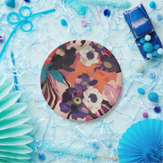 Modern Bouquet Pappteller (Party)