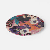 Modern Bouquet Pappteller (Schrägansicht)