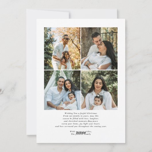 Modern Bow Frohe Weihnachten Foto (Rückseite)