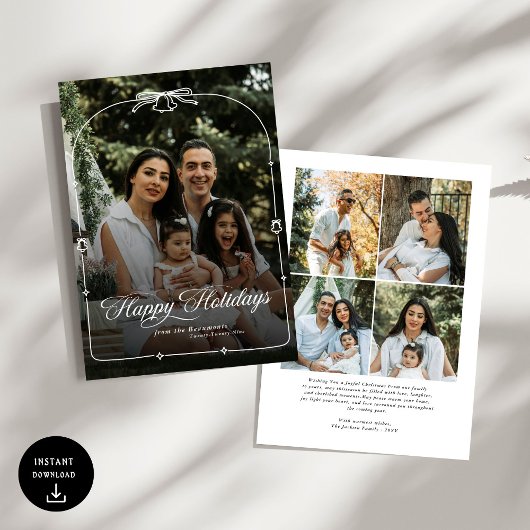 Modern Bow Frohe Weihnachten Foto