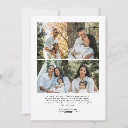 Modern Bow Frohe Weihnachten Foto (Rückseite)