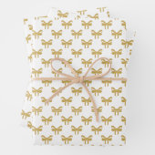 Modern Bow Gold Graduation Geschenkpapier Set (Beispiel)