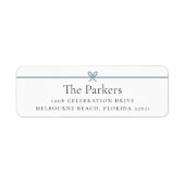 Modern Bow | Simple Minimal Return Address (Vorne)